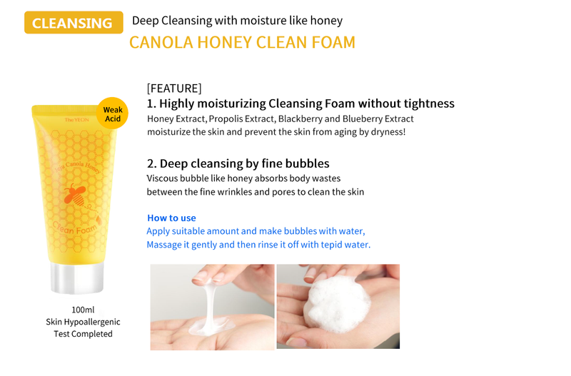 The YEON Jeju Canola Honey Clean Foam 150ml