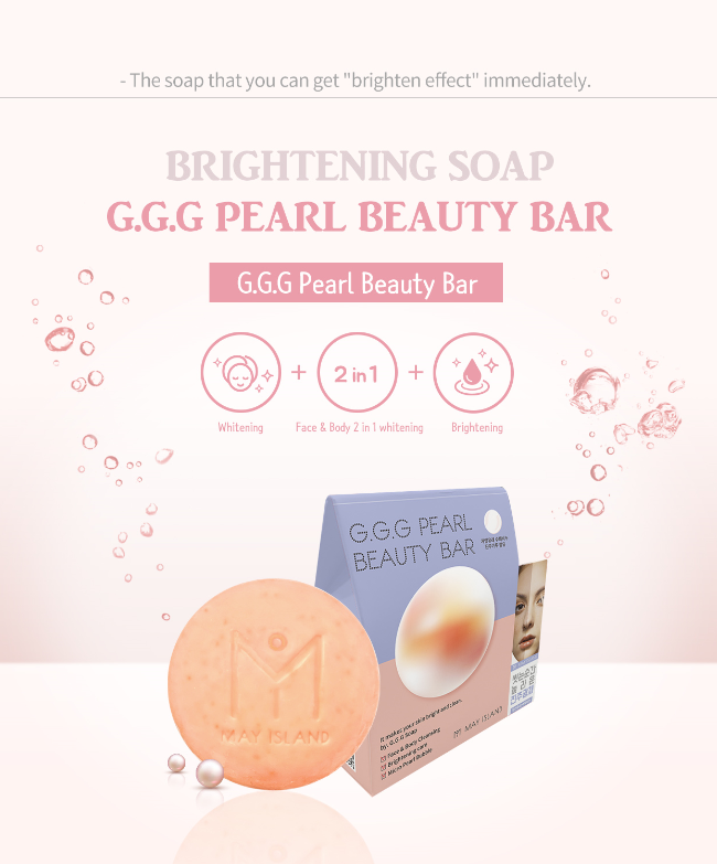 MAY ISLAND G.G.G Pearl Beauty Bar 100g