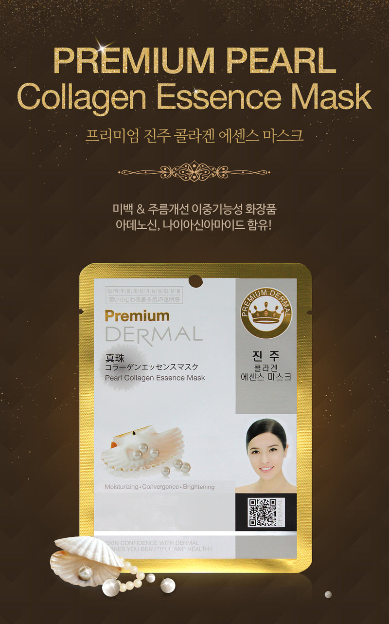 DERMAL Premium Pearl Collagen Essence Mask 10 Pieces - Dotrade Express. Trusted Korea Manufacturers. Find the best Korean Brands
