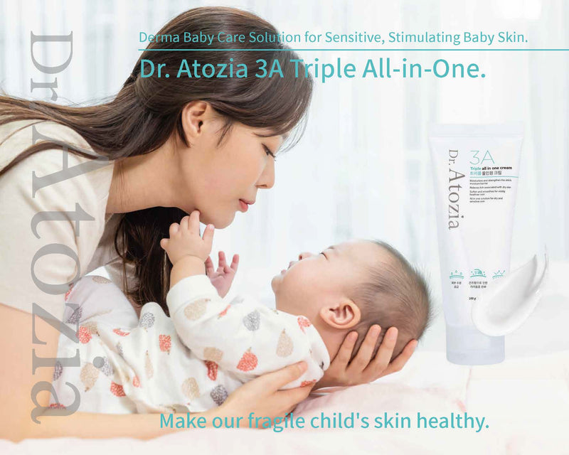 Dr. Atozia 3A Triple All In One Cream 100g | Fundamental solution for babies ' fragile skin