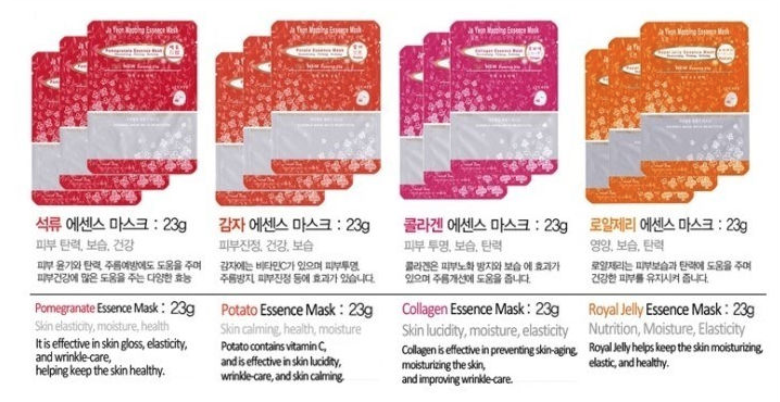 JA YEON Mapping Essence Mask - Pack of 13 - Dotrade Express. Trusted Korea Manufacturers. Find the best Korean Brands