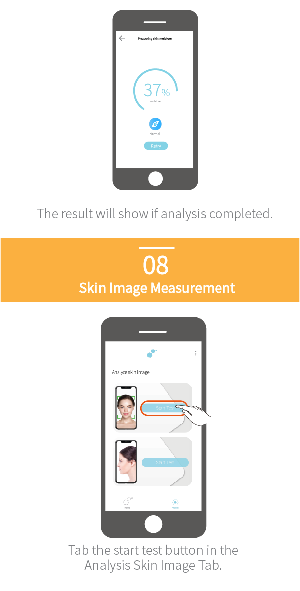 Derma F Gold +App (iOS, Android) - Smart Skin Analyzer, Homecare Smart Device, All in one Skin Analyze, Skincare