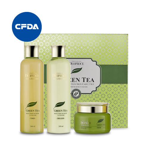 Premium Green Tea Total Solution Skin Care 3 Set