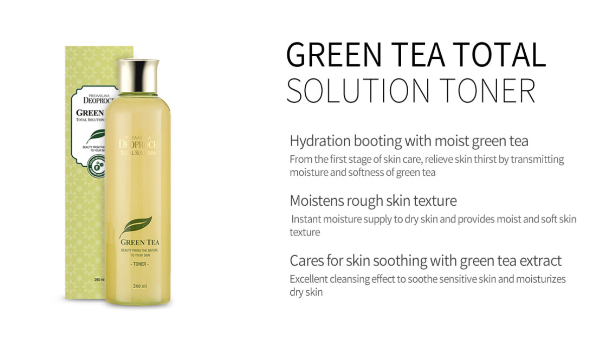 Premium Green Tea Total Solution Skin Care 3 Set