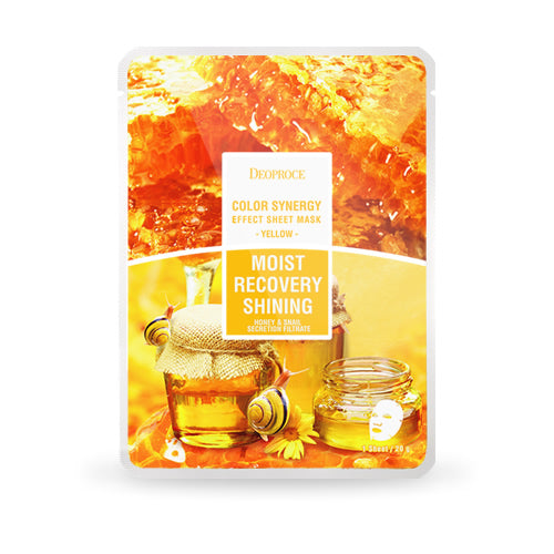 Color Synergy Effect Sheet Mask Yellow 20g / 10 sheets - Dotrade Express. Trusted Korea Manufacturers. Find the best Korean Brands