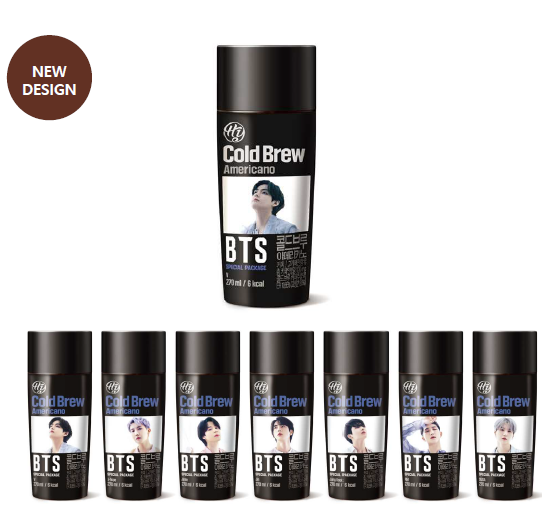 Hy BTS Coldbrew Americano BTS Coffee 270ml x 24 Unit / 1 Box | Coldbrew Coffee, BTS Special edition Package | Shelf Life: 12 months