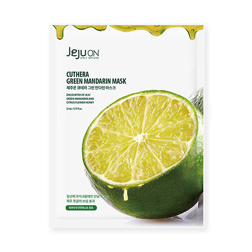 JEJUON Cuthera Green Mandarin Mask 23mL x 8EA (1 Box)
