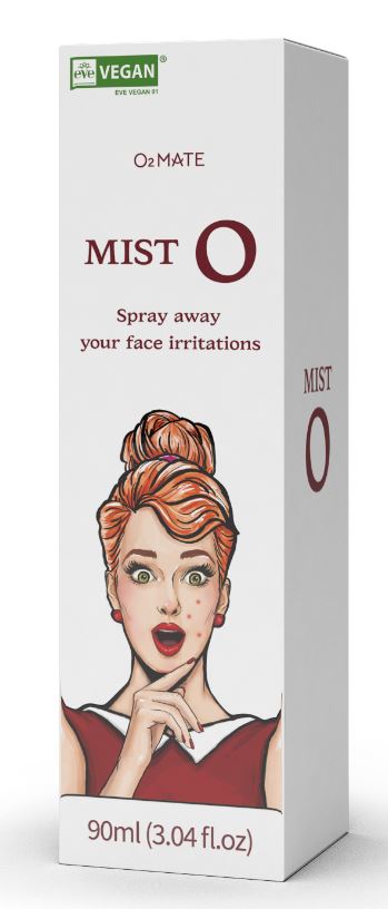 O2MATE MIST O Mist Spray 90ml Anti-inflammatory, Skin Soothing Effect Certified