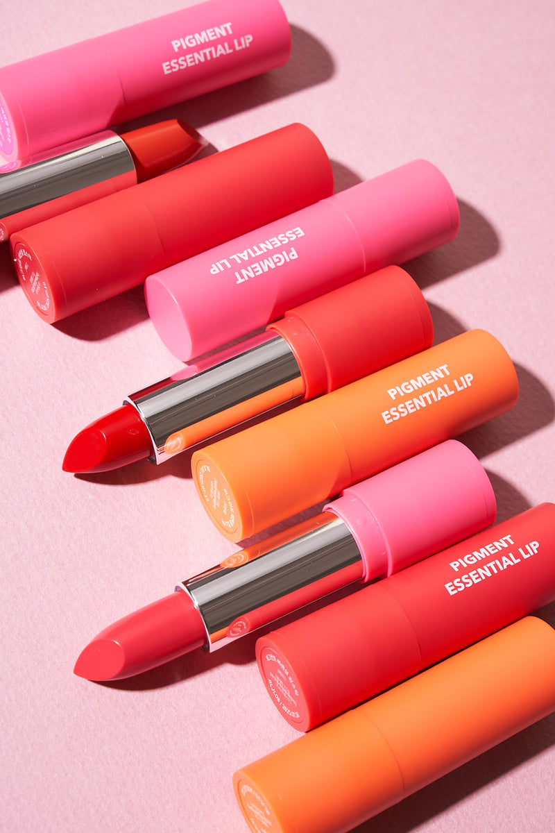 Pigment Essential lipstick  (Red/ Pink/ Orange) 3.5g