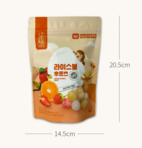 Baby Riceball Fruits Snack 30g | Shelf life 12 Months