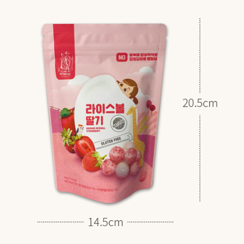 Baby Riceball Strawberry Snack 30g