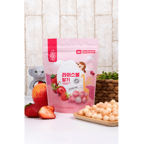 Baby Riceball Strawberry Snack 30g
