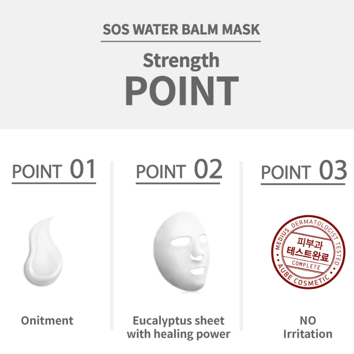 MEDIUS SOS water balm mask - Soothing care (5pcs)