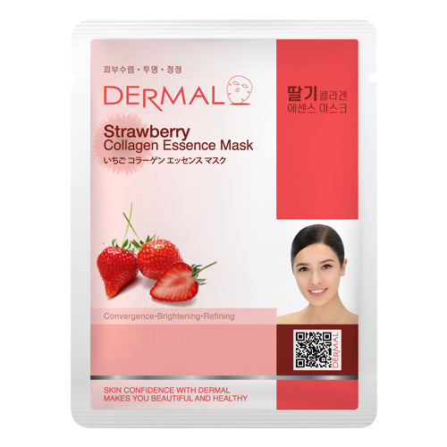 DERMAL Strawberry Collagen Essence Mask 10 Pieces - Dotrade Express. Trusted Korea Manufacturers. Find the best Korean Brands