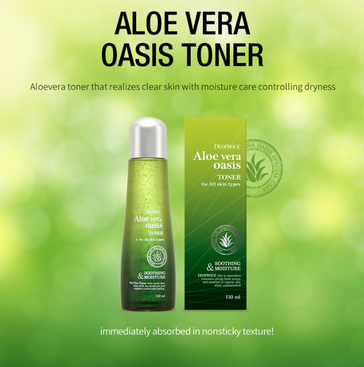 Aloe Vera Oasis Toner 150ml - Dotrade Express. Trusted Korea Manufacturers. Find the best Korean Brands