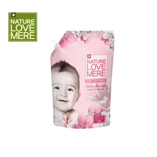 NATURE LOVE MERE Cherry Blossom Baby Fabric Softener Refill Type (1,300 ml)