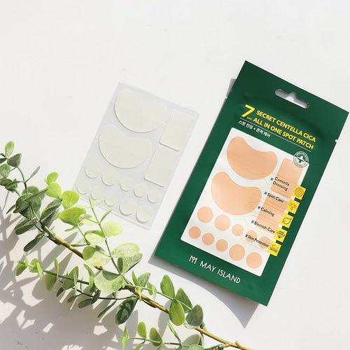 MAY ISLAND 7 Days Secret Centella Cica All-in-one Spot Patch [Acne|Spot Calming|Perfect Adhesion|Wide Cover]