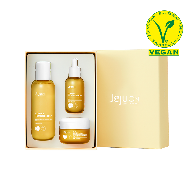 JEJUON Cuthera Turmeric 3 Species Set (Toner+Serum+Cream)