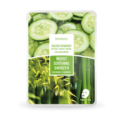 Color Synergy Effect Sheet Mask Yellow Green 20g / 10 sheets - Dotrade Express. Trusted Korea Manufacturers. Find the best Korean Brands
