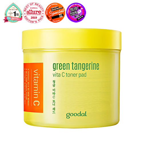 goodal green tangerine vita C toner pad