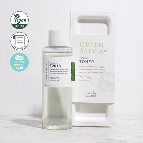 meideme Vegan Salvia Treatment Toner 200ml | Fresh soothing and moisturizing toner with Salvia Plebeia