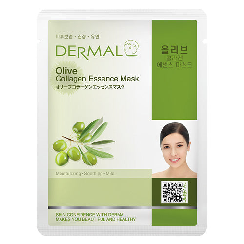 DERMAL Olive Collagen Essence Mask 10 Pieces - Dotrade Express. Trusted Korea Manufacturers. Find the best Korean Brands