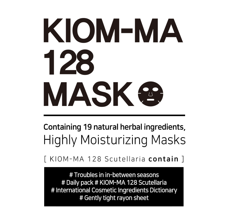 KIOM-MA 128 Mask Sheets - 1Box (10 pieces)