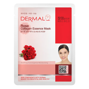 DERMAL Rose Collagen Essence Mask 10 Pieces - Dotrade Express. Trusted Korea Manufacturers. Find the best Korean Brands