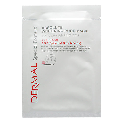 DERMAL Special Formula Absolute Whitening Pure Mask 10 Pieces - Dotrade Express. Trusted Korea Manufacturers. Find the best Korean Brands