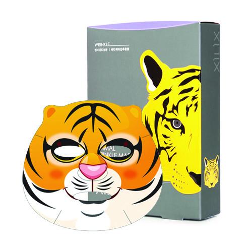 DERMAL TIGER ANIMAL WRINKLE CARE MASK 1 Box (10 sheets) 250g - Dotrade Express. Trusted Korea Manufacturers. Find the best Korean Brands